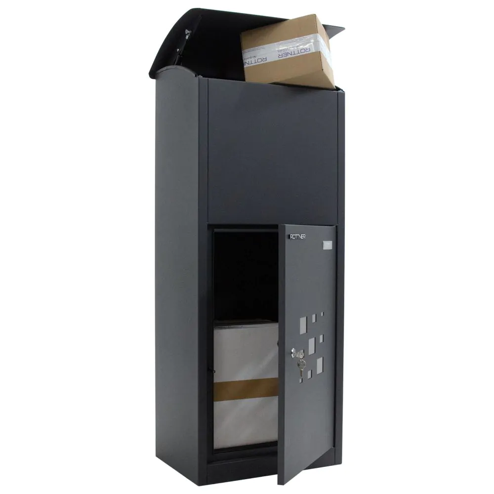 Cutie colete Parcel Protector 2 negru inchidere cheie [3]