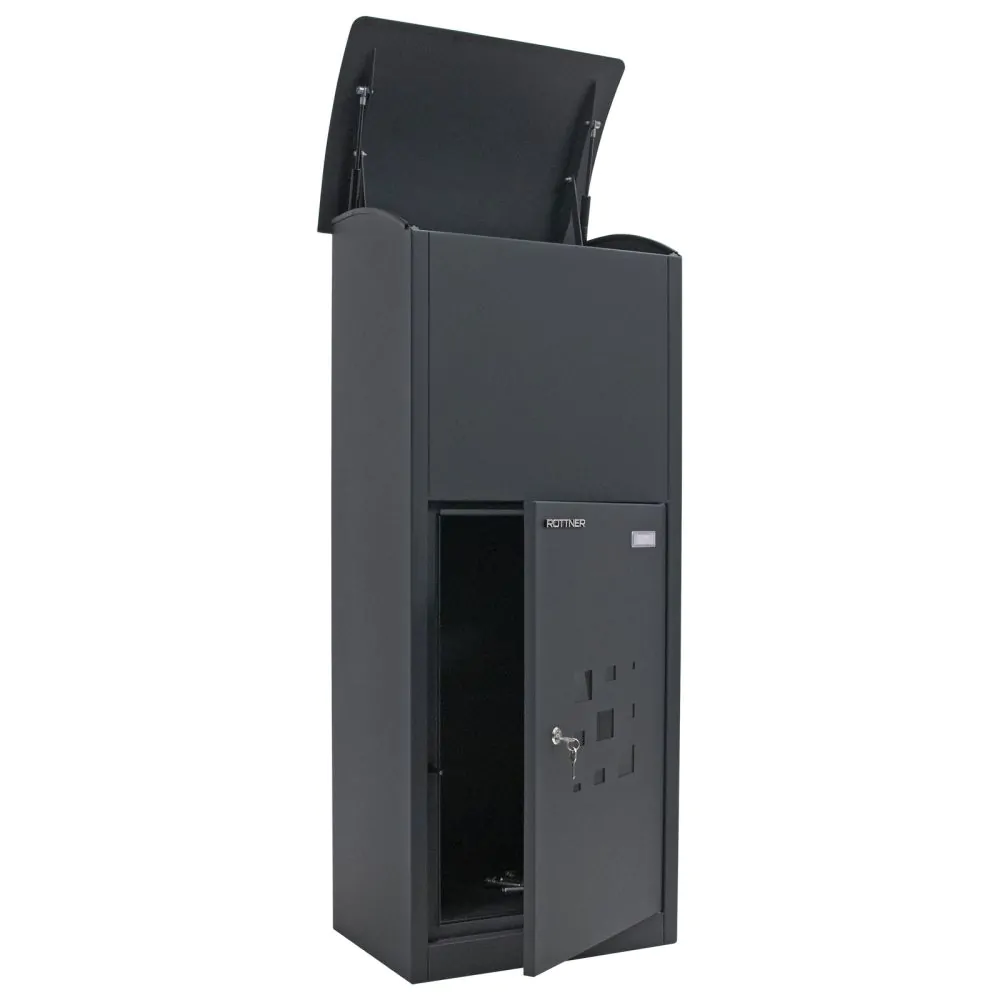 Cutie colete Parcel Protector 2 negru inchidere cheie [2]