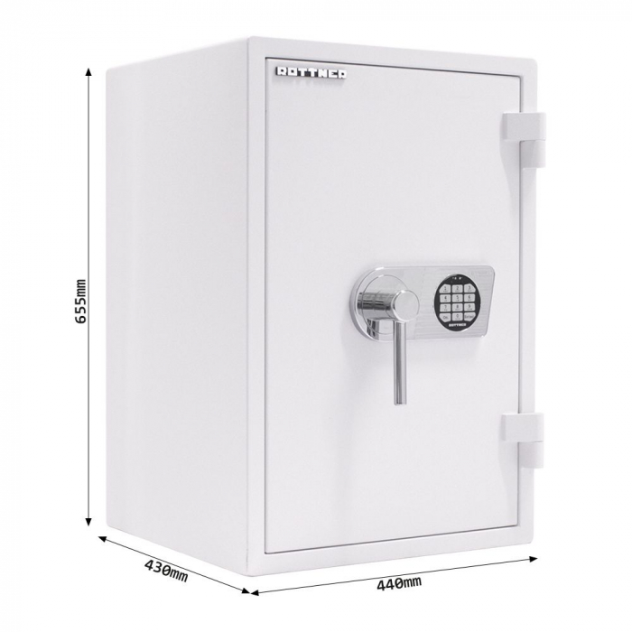 Seif certificat antiefractie antifoc Atlas 65 alb inchidere electronica [11]