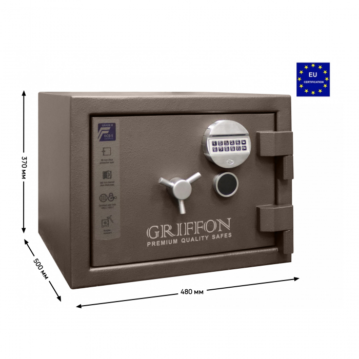 Seif certificat antiefractie antifoc CLE III 37 K E inchidere dubla: cheie si cifru electronic Tecnosicurezza [5]