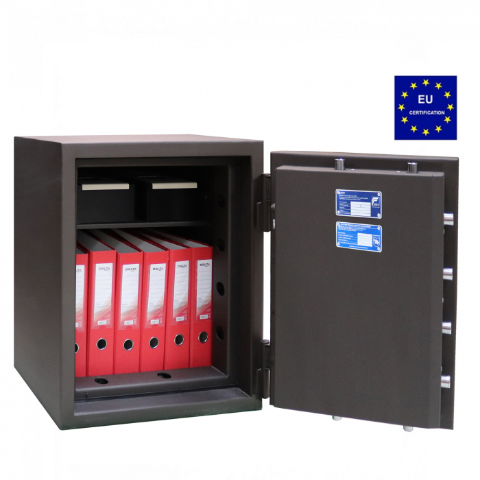 Seif certificat antiefractie antifoc CLE III 65 K E inchidere dubla: cheie si cifru electronic [3]