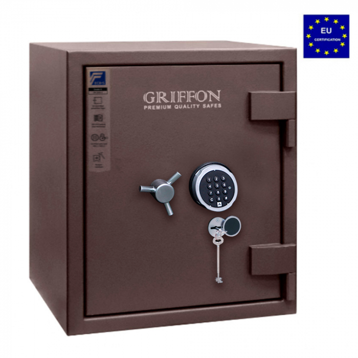 Seif certificat antiefractie antifoc CLE III 65 K E inchidere dubla: cheie si cifru electronic [2]