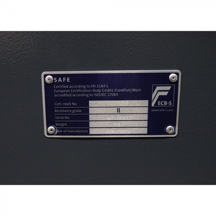 Seif certificat antiefractie antifoc CLW II 42 30 K inchidere cheie [4]