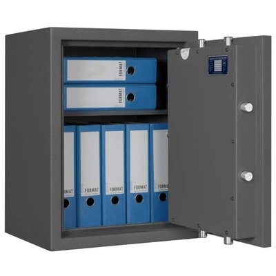 Seif certificat antiefractie antifoc Gemini Pro Fire 2 gri inchidere dubla: cheie si cifru electronic [3]