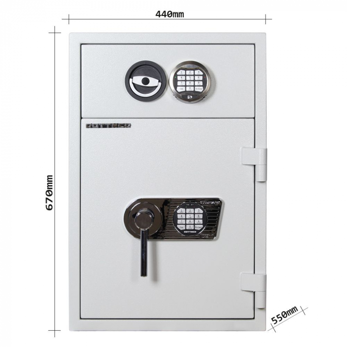 Seif certificat antiefractie cu sertar de alimentare RSR 1/65 inchidere electronica [5]