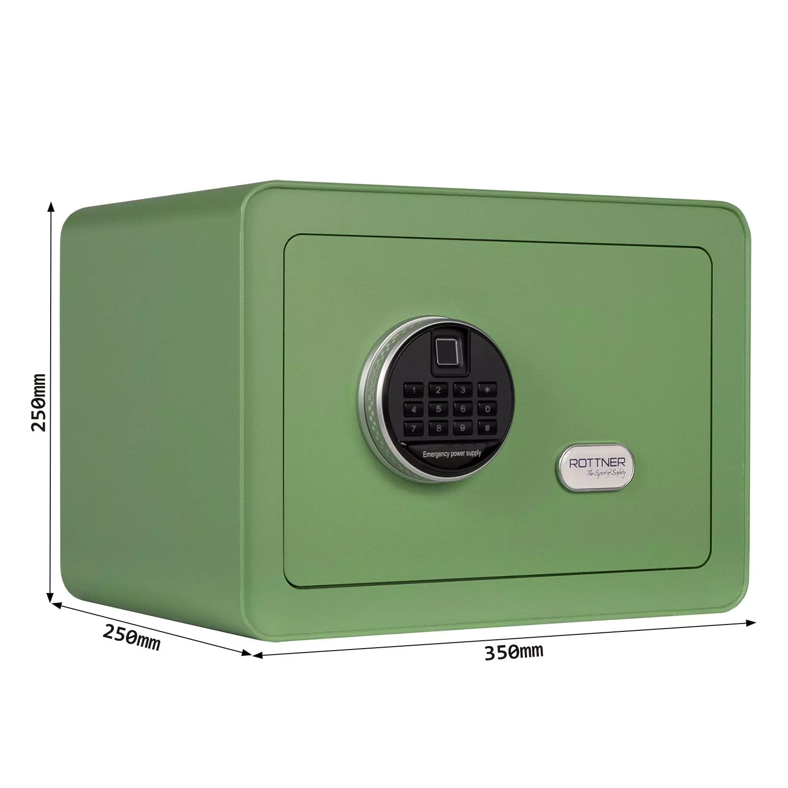 Seif mobila Vintage verde inchidere biometrica [5]