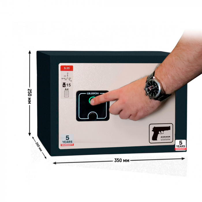 Seif pentru pistol cu depozitar munitie S 25 FPP inchidere electronica [2]
