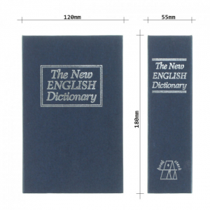 Caseta valori Bookcase albastru inchidere cheie [6]