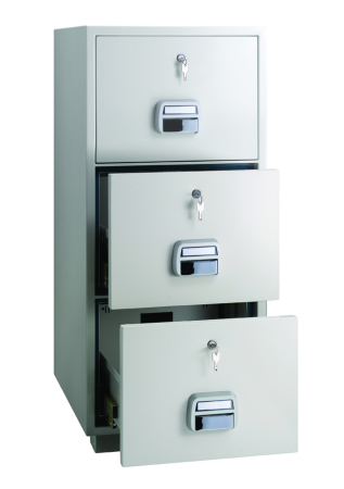 Dulapuri metalice - Clasificator dosare suspendate antifoc Sun Safe SF 680-3DK inchidere cheie