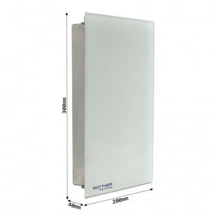 Caseta chei Key Glass alba [3]