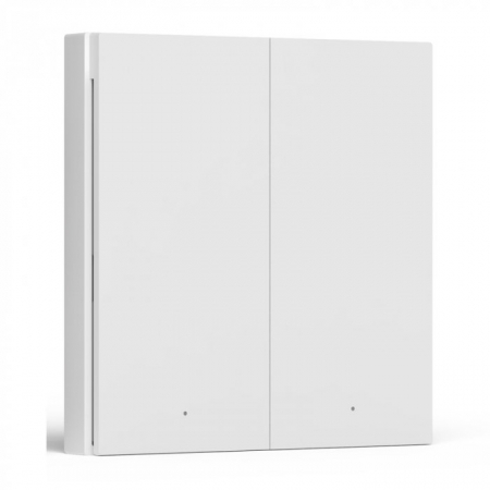 Intrerupator incastrat H1 dublu, fara nul, Zigbee 3.0, EU Aqara Alb [1]