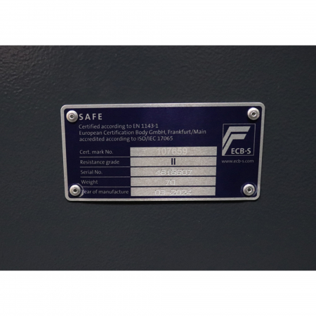 Seif certificat antiefractie antifoc CLW II 42 30 K inchidere cheie [3]