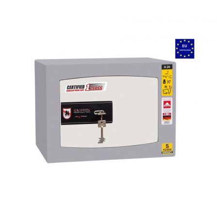 Case de bani - Seif certificat antiefractie H26 K inchidere cheie
