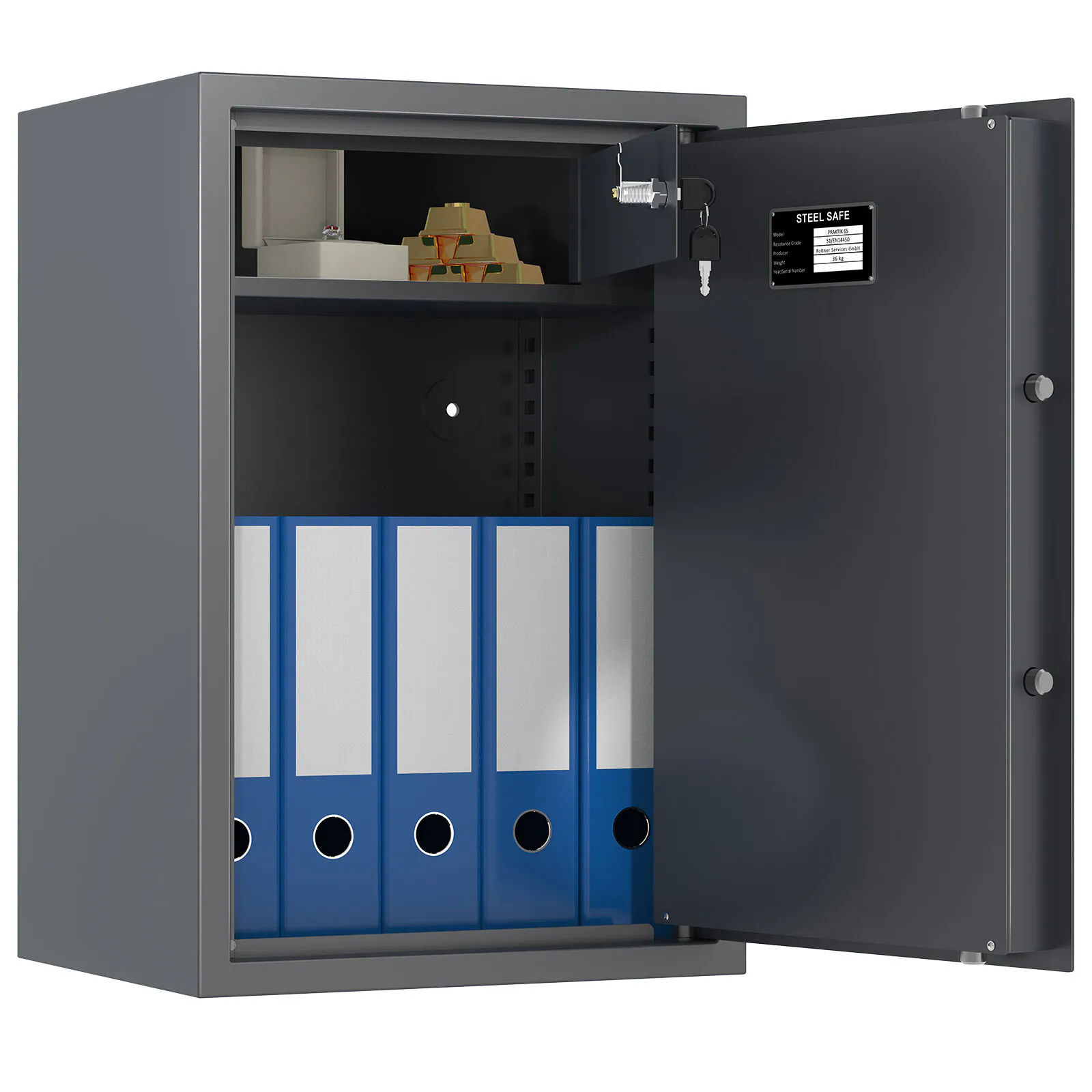 Seif certificat antiefractie Praktik 65 inchidere cheie [2]