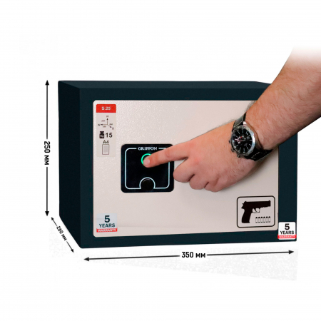Seif pentru pistol cu depozitar munitie S 25 FPP inchidere electronica [1]