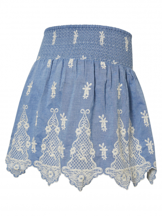 Fustă pentru gravide cu broderie Mamalicious Lela [5]