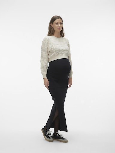 fusta-lunga-pentru-gravide-mamalicious-emma-neagra [3]