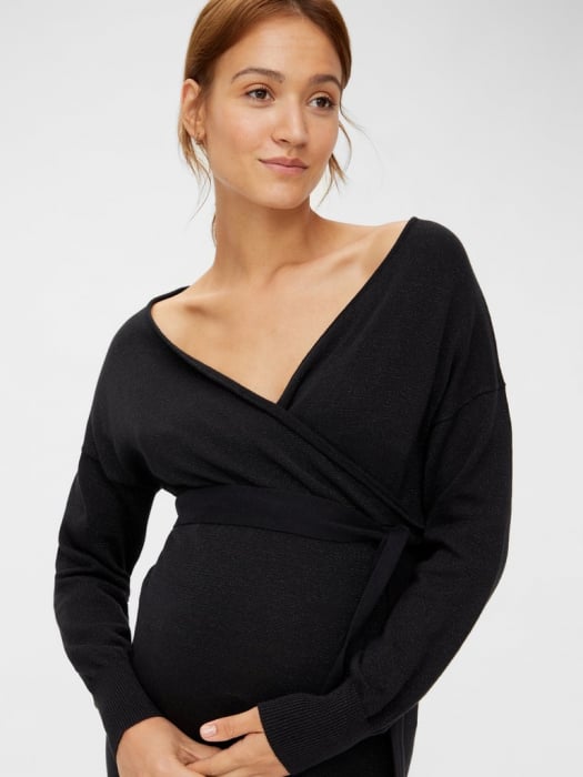 rochie-gravide-și-alăptare-tricotată-din-bumbac-organic-mamalicious-elva [5]