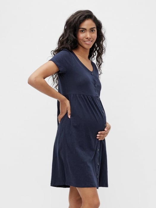rochie-pentru-gravide-si-alaptare-bumbac-organic-mamalicious-jana-navy [2]