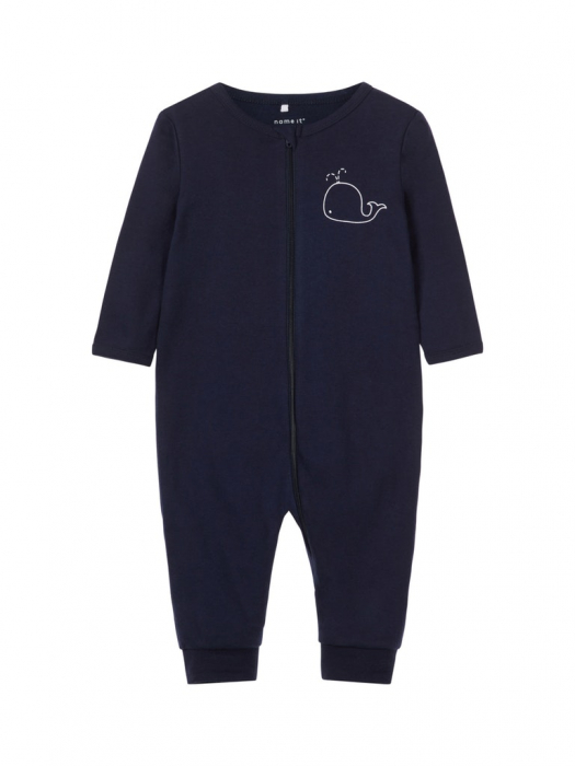 set-2-salopete-bebelusi-bumbac-organic-baieti-zip-dark-sapphire [2]