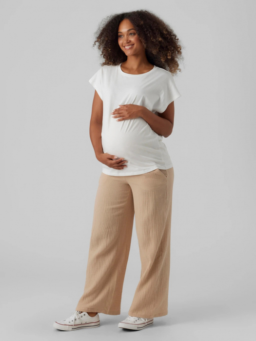 set-2-tricouri-gravide-vero-moda-pia-verde-alb [3]
