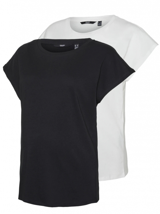 set-2-tricouri-gravide-vero-moda-pia-verde-alb [7]