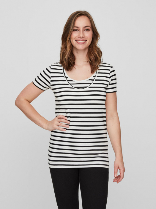 Set 2 tricouri navy pentru gravide si alaptare Mamalicious Nell [3]