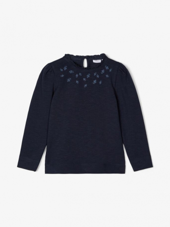 Bluze copii - bluza-copii-bumbac-organic-fete-name-it-thura-sapphire