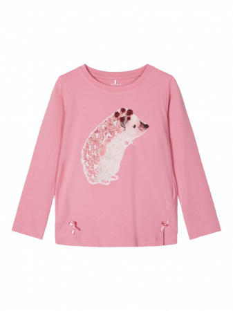 Bluze copii - bluza-trendy-bumbac-organic-fete-name-it-forrest-rose