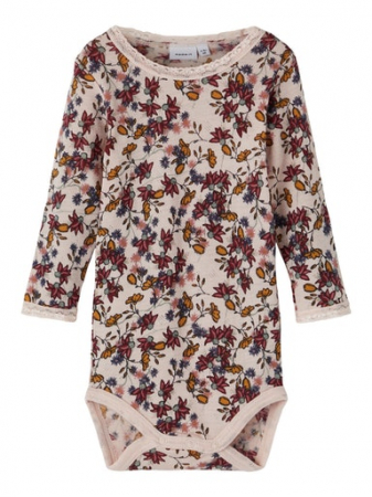 Haine lana merinos pentru Bebe si Copii - body-bebelusi-lana-merino-fete-name-it-romper
