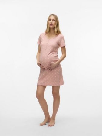 Pijamale alăptare - camasa-de-noapte-pentru-alaptare-mamalicious-mira-star-rose