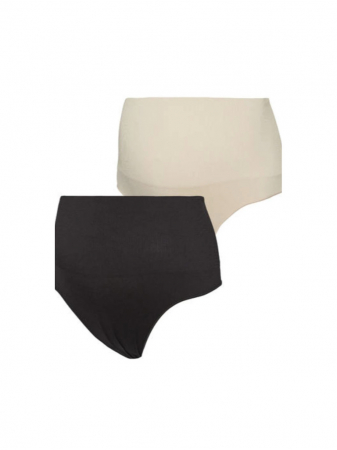 Lenjerie gravide - chiloti-gravide-cu-centura-de-sustinere-tanga-set-2-buc-mamalicious-ilja