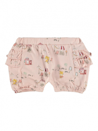 Pantaloni bebelusi - pantaloni-scurti-bebe-bumbac-organic-fete-name-it-bloomer-peach
