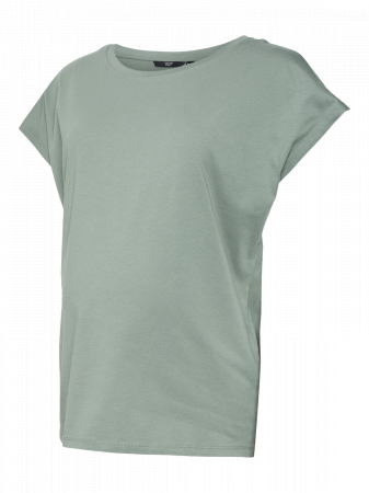 Bluze pentru Gravide - set-2-tricouri-gravide-vero-moda-pia-verde-alb