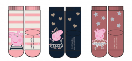 Sosete si dresuri copii - set-3-sosete-fete-name-it-peppa-pig