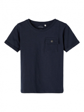 Haine copii - tricou-copii-bumbac-organic-baieti-name-it-vebbe-sapphire