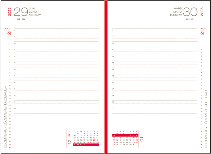 Agenda datata zilnic Capri 16 x 23,5 cm [10]
