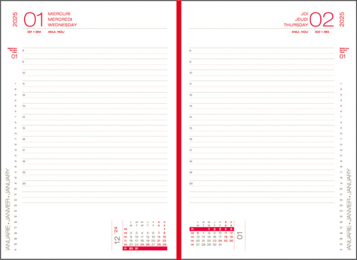 Agenda datata zilnic Capri 16 x 23,5 cm [5]