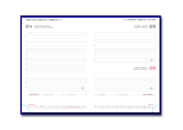 Agenda datata zilnic NEW KARACHI SILVER R460, 15 x 21 cm [2]