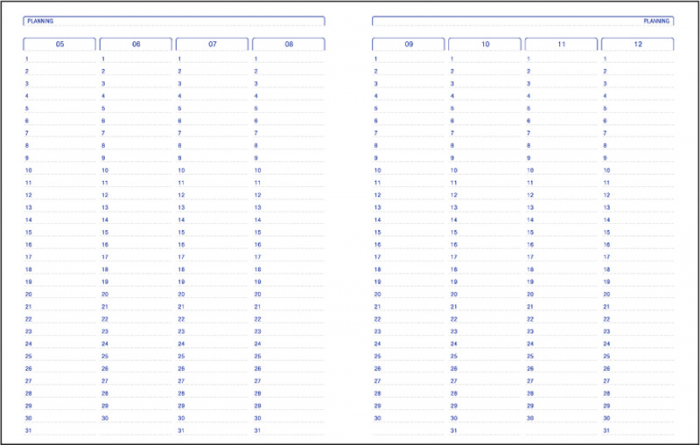 Agenda nedatata Activ [4]