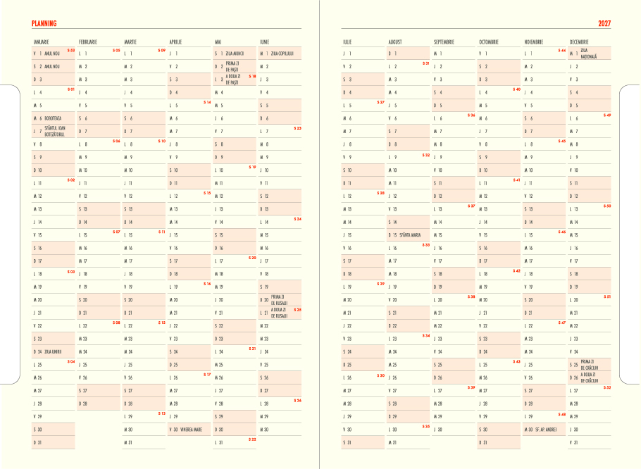 Agenda nedatata Ideal Ivoire [6]