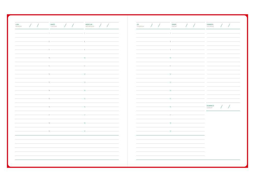 Agenda saptamanal nedatata Nubuk [4]