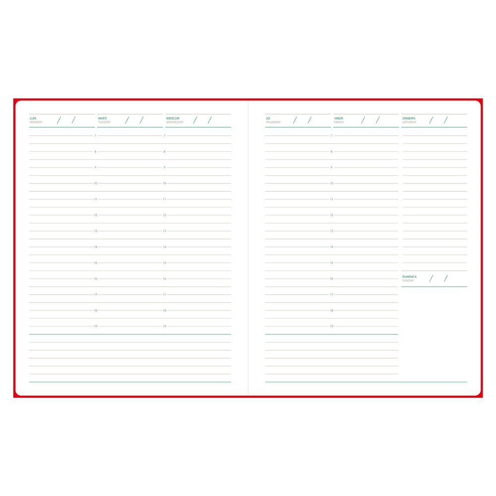 Agenda saptamanal nedatata True [8]