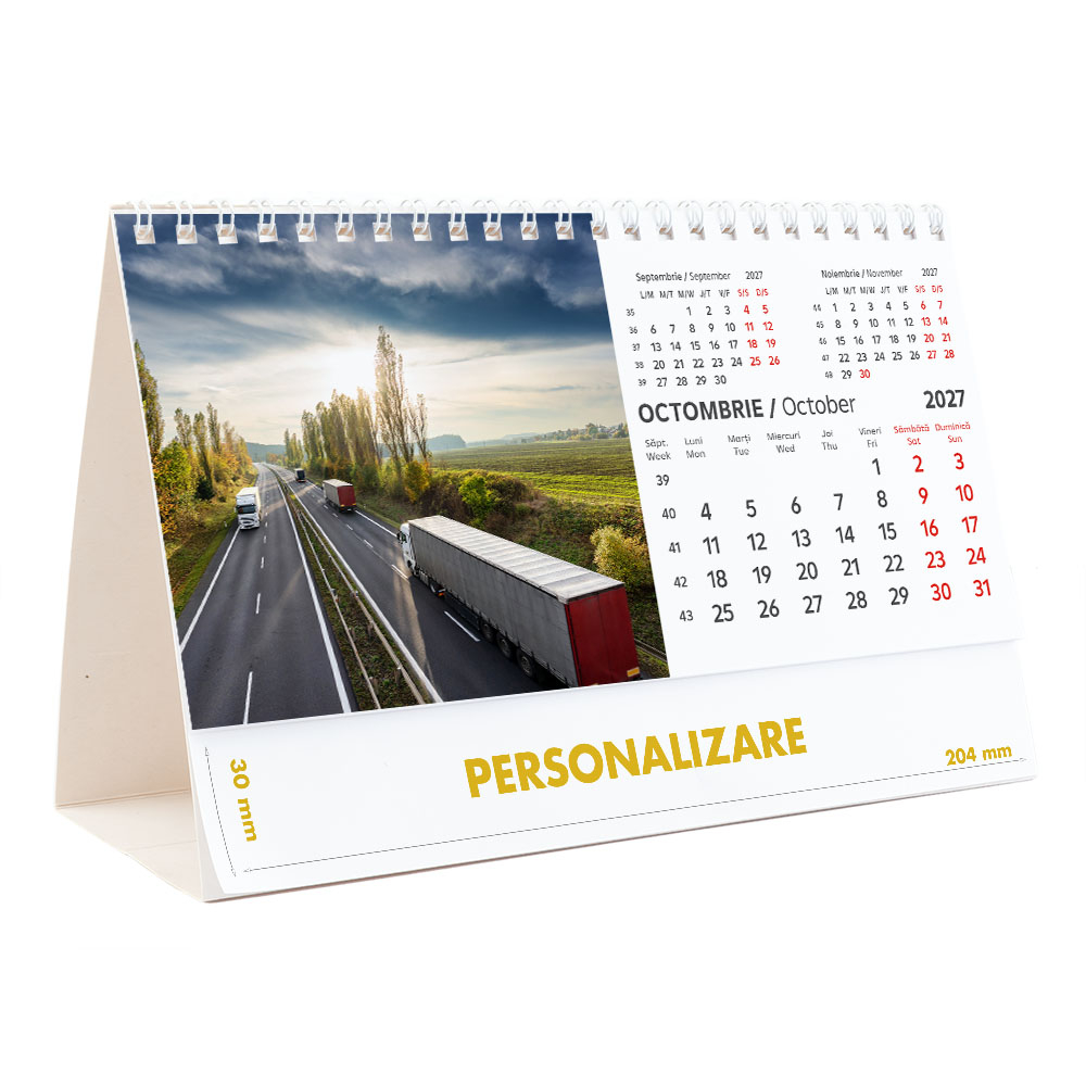 Calendar de birou Camioane, 12 file, CD [21]