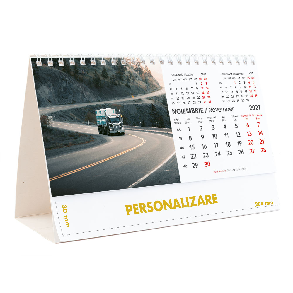 Calendar de birou Camioane, 12 file, CD [23]