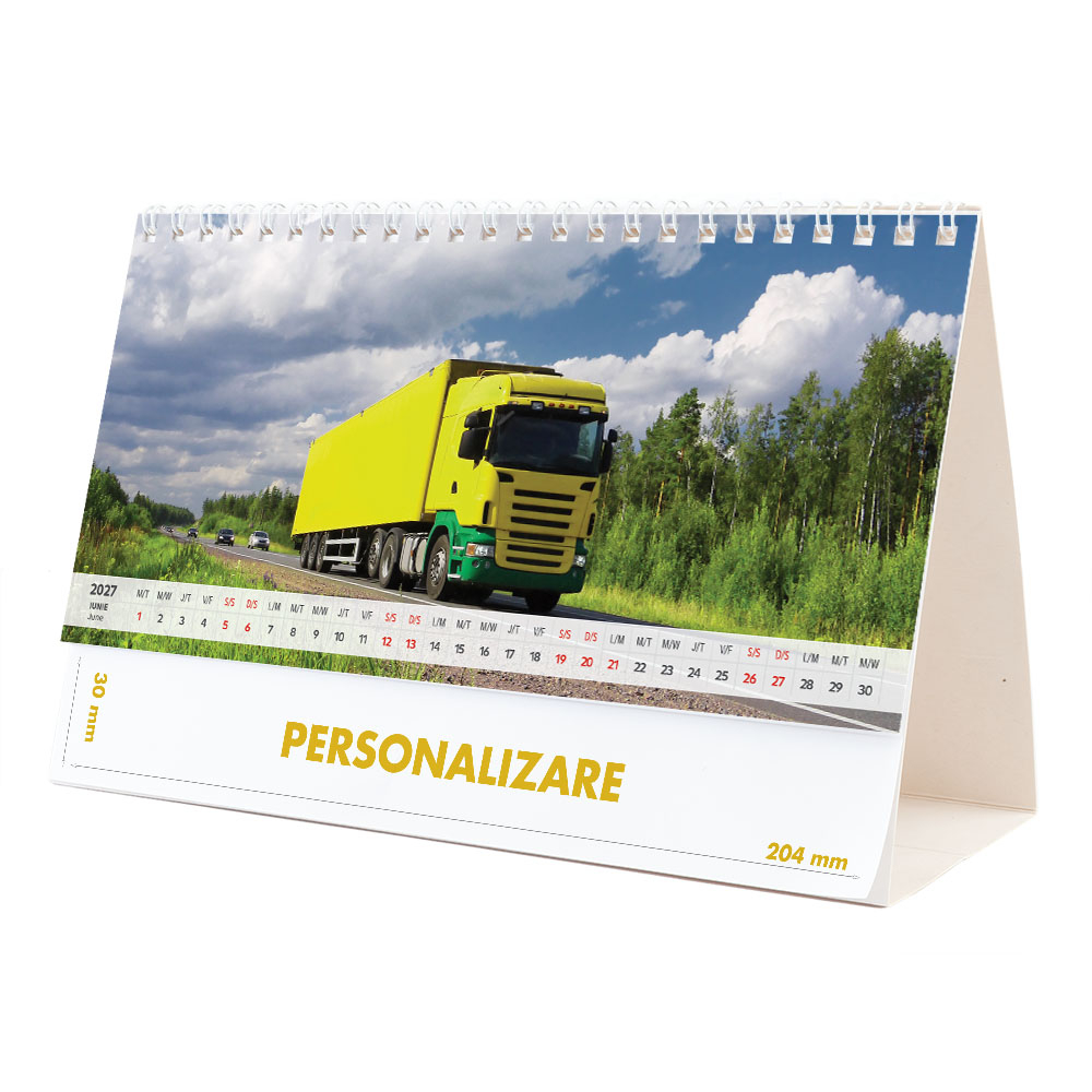 Calendar de birou Camioane, 12 file, CD [12]