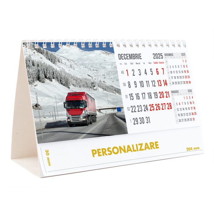 Calendar de birou Camioane, 12 file, CD [25]