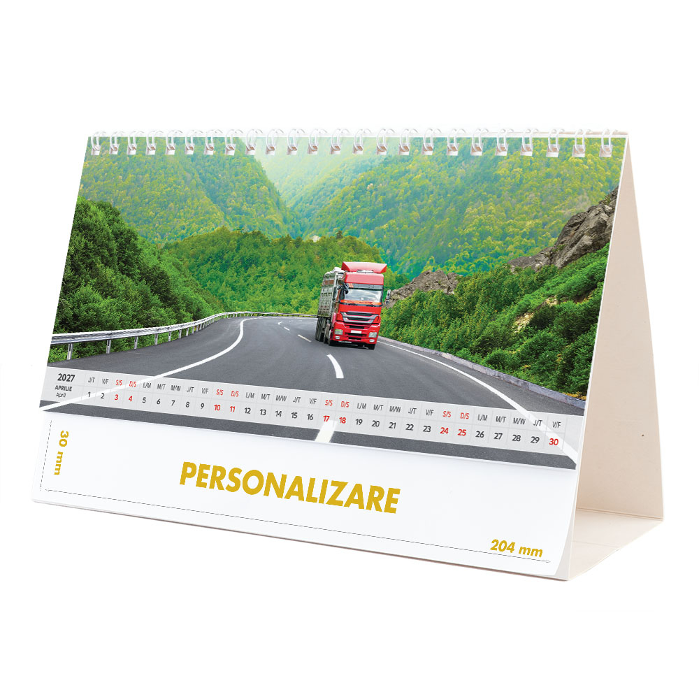Calendar de birou Camioane, 12 file, CD [8]