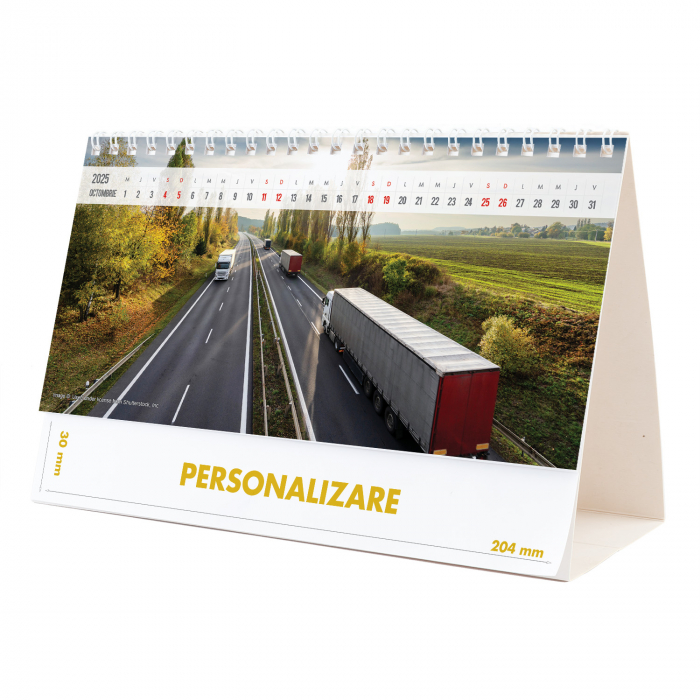Calendar de birou Camioane, 12 file, CD [20]