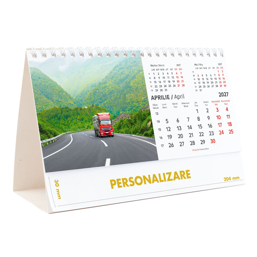 Calendar de birou Camioane, 12 file, CD [9]